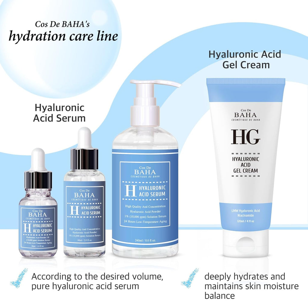 Hyaluronic Enriched Hydrating Cream with Niacinamide - Soothing Moisture for Radiant Complexion, Gentle Care for Face, Enhance Skin Texture, 1 Fl Oz (30Ml) Cos De BAHA