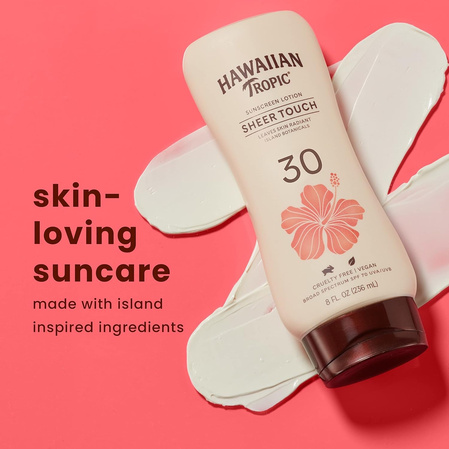 "Radiant Glow Hawaiian Tropic Sheer Touch Sunscreen SPF 30 - 8oz"