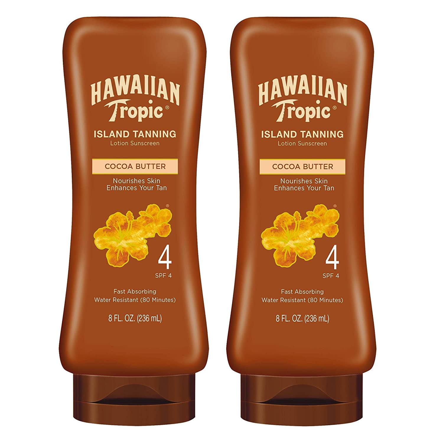 "Sun-Kissed Glow Twin Pack: Hawaiian Tropic Dark Tanning Oil with Cocoa Butter & Coconut Oil"