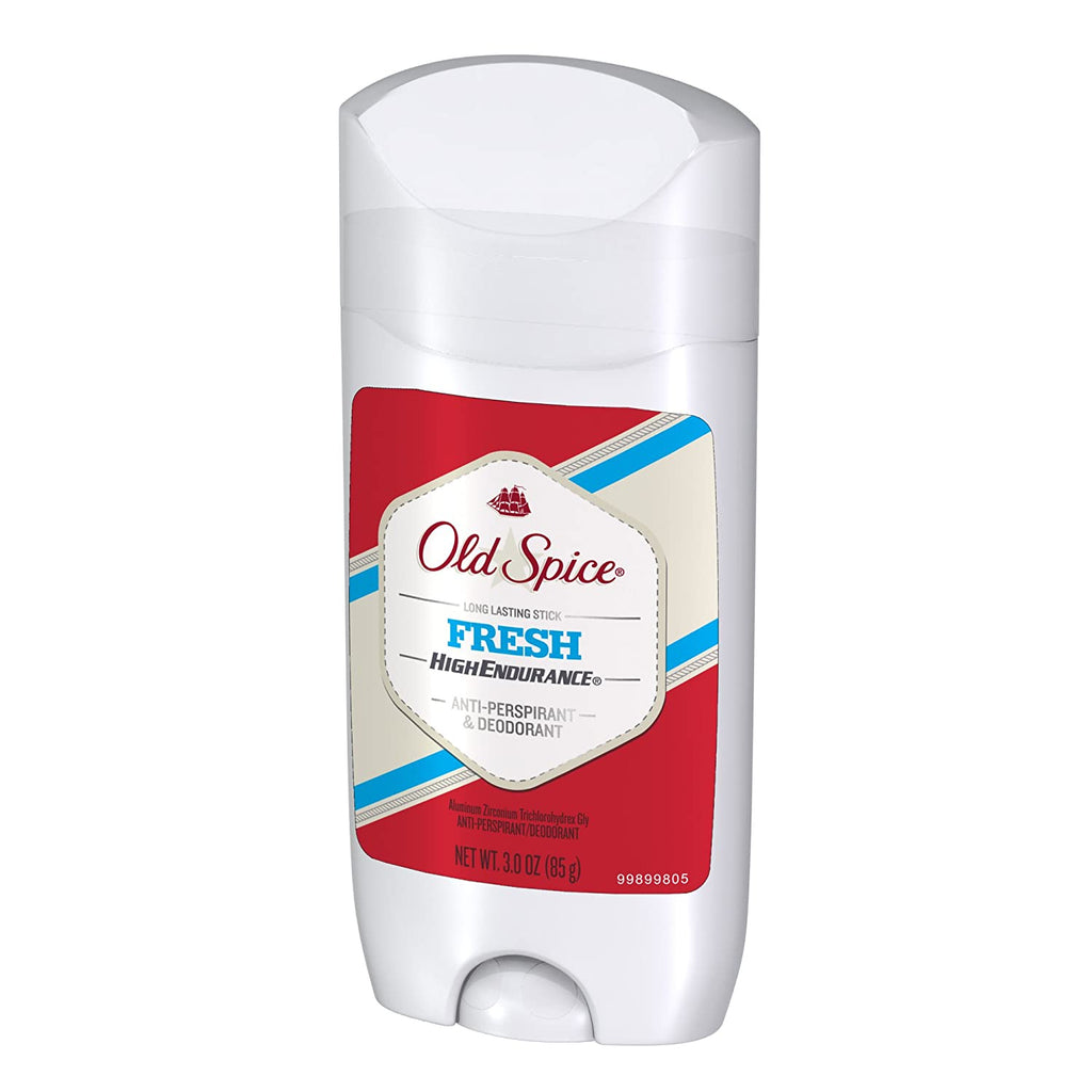 Old Spice Antiperspirant & Deodorant for Men, High Endurance, Long Lasting Fresh, 3 Oz - Pack of 6 