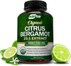 "Boost Heart Health Naturally with Nutriflair Organic Citrus Bergamot - Powerful 1400mg Formula with Essential Oil and Bioflavonoids - 120 Capsules for Men and Women - Non-GMO Heart Health Supplements"