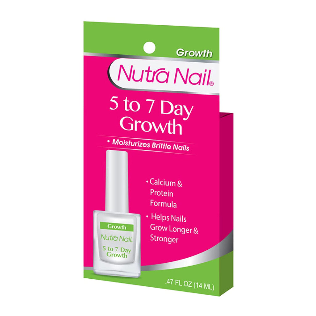 Nutra Nail 5 to 7 Day Growth Treatment - Fast Keratin Nail Hardener & Nail Strengthener for Thin Nails, Brittle & Damaged (0.47 Fl Oz)