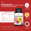 VALI D-Mannose 1000Mg Urinary Tract Health Formula. Organic Cranberry Fruit Powder & Hibiscus. Healthy Bladder, Natural Cleanse, Fast Detox Flush, Herbal UT Function Support Pills. 60 Veggie Capsules