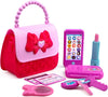 "Princess Glam Beauty Set: Playkidz Real Washable Makeup Kit for Girls - Non Toxic, Complete Dress up Set with Bag (11 PC)"
