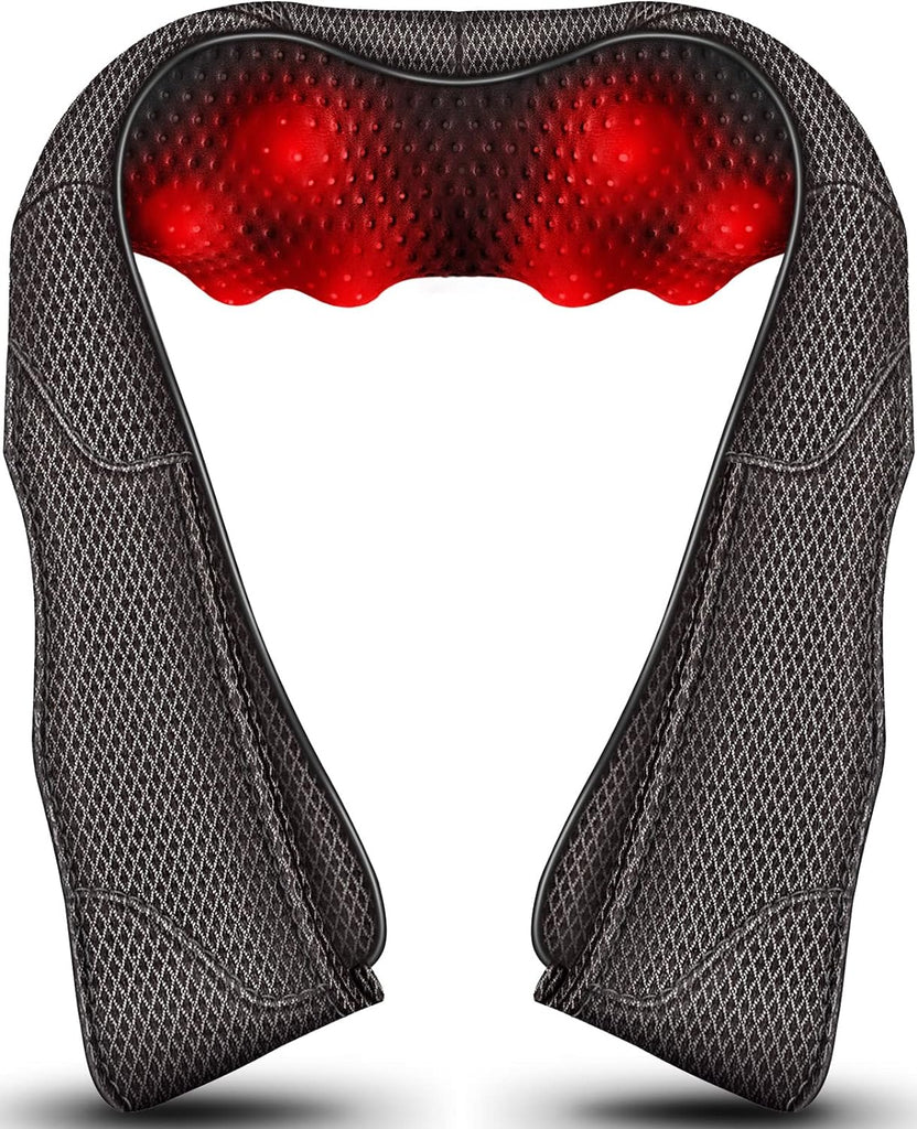 "Ultimate Heat Therapy Massager - Unwind and Rejuvenate with Powerful Deep Tissue Kneading for Neck, Back, Shoulders, Waist, and Feet - Shiatsu Full Body Massage, Perfect Relaxation Gift for Loved Ones"