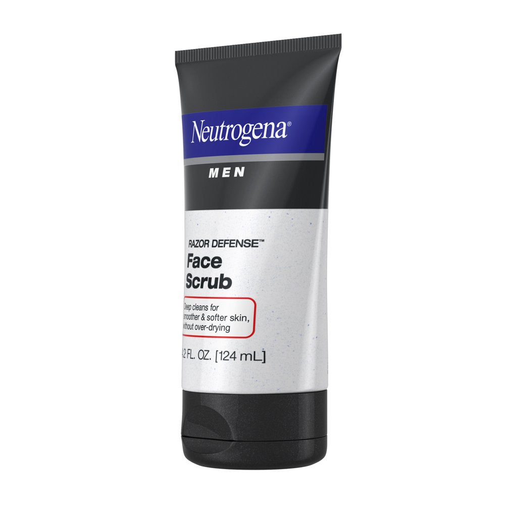 Neutrogena Men Razor Defense Exfoliating Shave Face Scrub, 4.2 Fl Oz