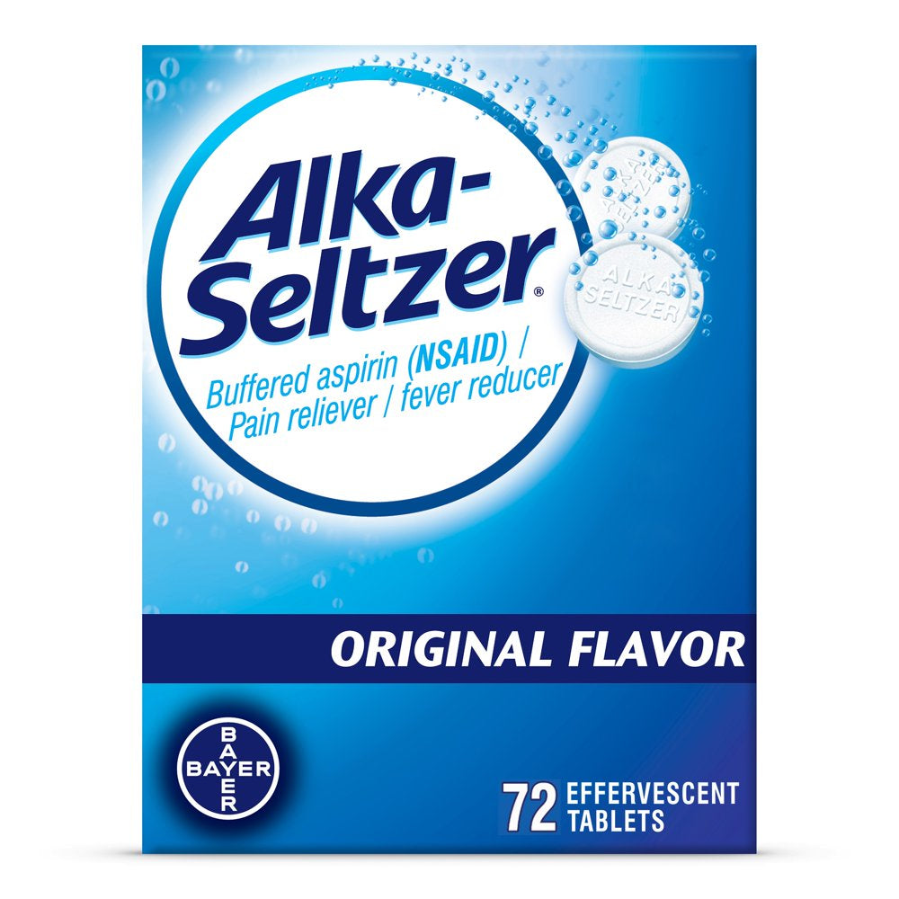 Alka-Seltzer Heartburn Relief and Pain Relief Antacid Tablets, 72 Count