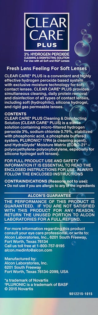Clear Care plus Contact Lens Cleaning Solution with Hydraglyde Twin Pack
