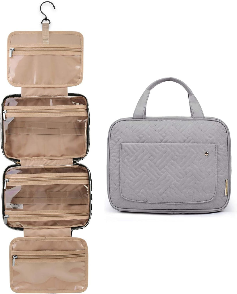 "Ultimate Travel Companion: BAGSMART Hanging Toiletry Bag - Organize Your Essentials with Style and Ease!"