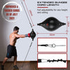 Double End Bag Boxing Ball - PU Leather Double End Boxing Speed Bag - Punching Bag with Adjustable Cords Carry Bag, Pump, Installation Kit - Double Ended Punch Bag - Boxing Accessories