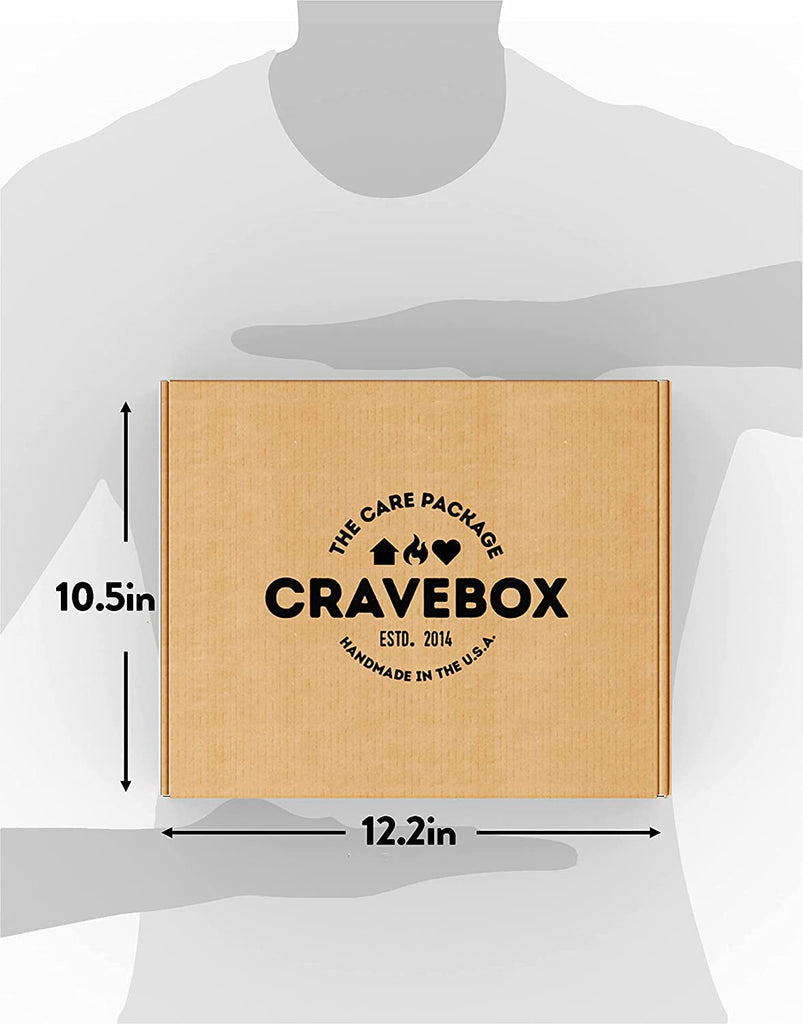 "Deluxe CRAVEBOX Snack Box Variety Pack - Ultimate Care Package with 50 Delicious Treats! Perfect Christmas Gift for Everyone - Kids, Adults, Grandkids, Girls, Guys, Women, Men, Boyfriend. 