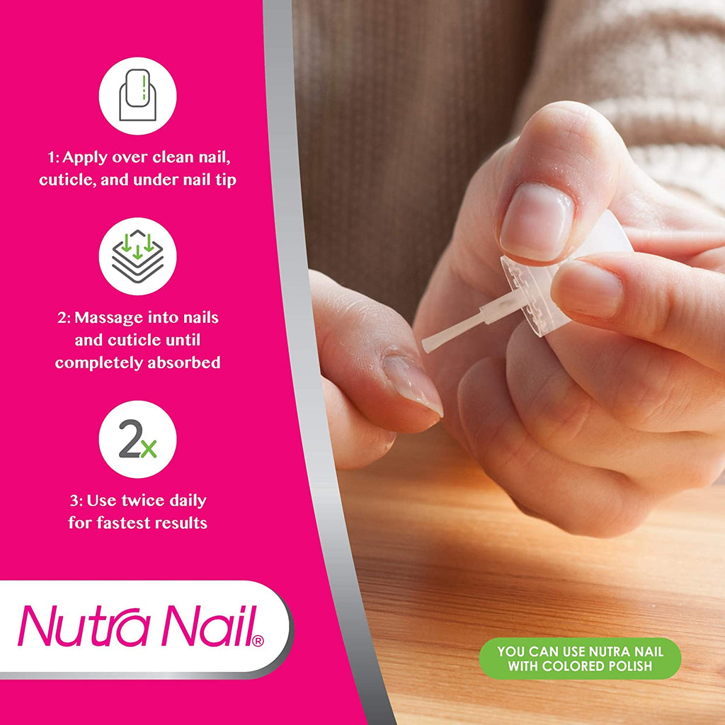 Nutra Nail 5 to 7 Day Growth Treatment - Fast Keratin Nail Hardener & Nail Strengthener for Thin Nails, Brittle & Damaged (0.47 Fl Oz)