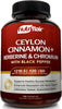 Nutriflair Ceylon Cinnamon, Berberine HCL, Chromium, Black Pepper Extract (Made with True Ceylon Cinnamon) - 1200Mg per Serving, 120 Capsules - Best Glucose Metabolism and Antioxidant Combo Pills