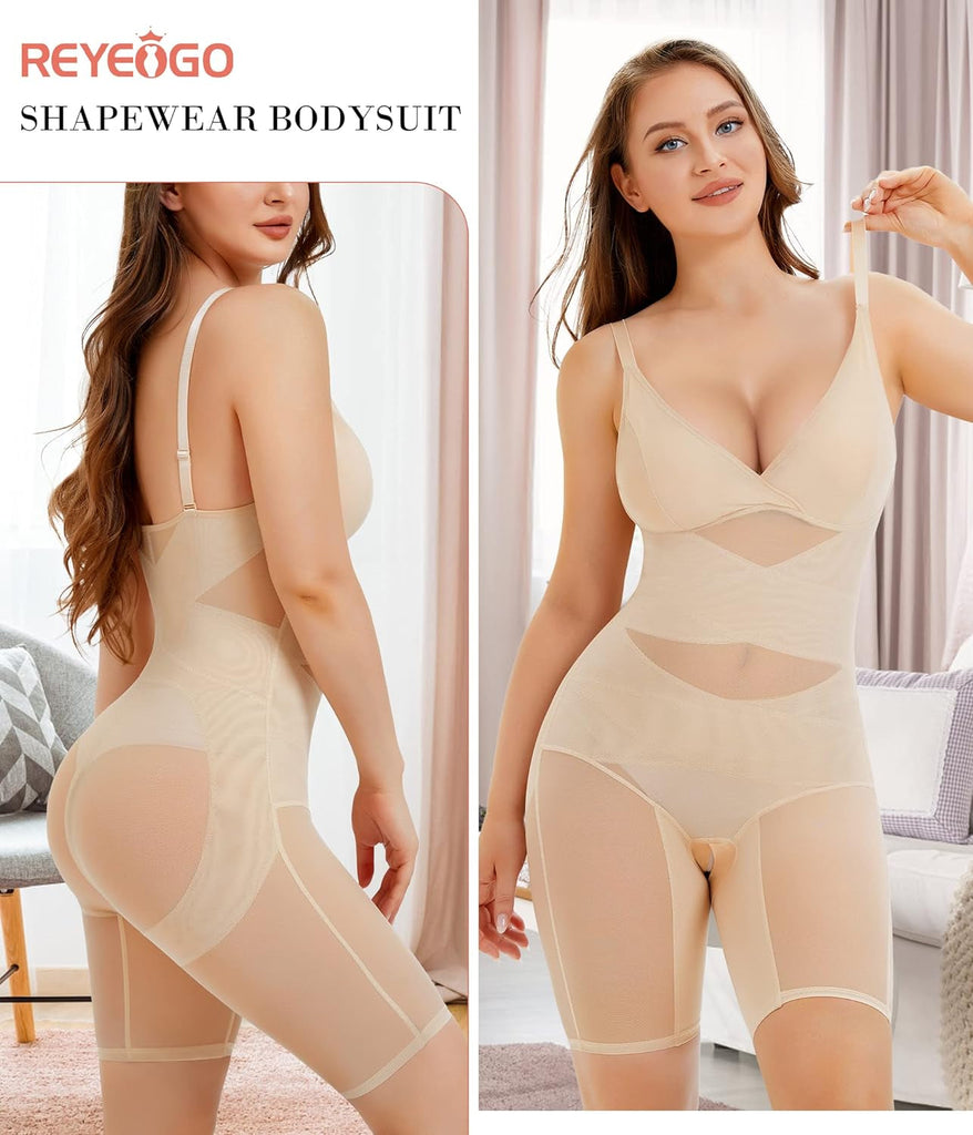 "Ultimate Body Transformation: REYEOGO Tummy Control Bodysuit - Shape, Lift, and Slim Your Curves with Ease!"