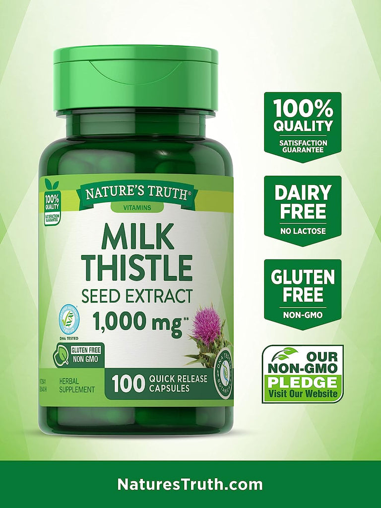 Nature'S Truth Milk Thistle Seed Extract 1000 Mg, 100 Count