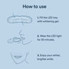 Auraglow Teeth Whitening Kit with LED Light, 35% Carbamide Peroxide Gel, 20+ Whitening Treatments, (2) 10Ml Whitening Gel Syringes