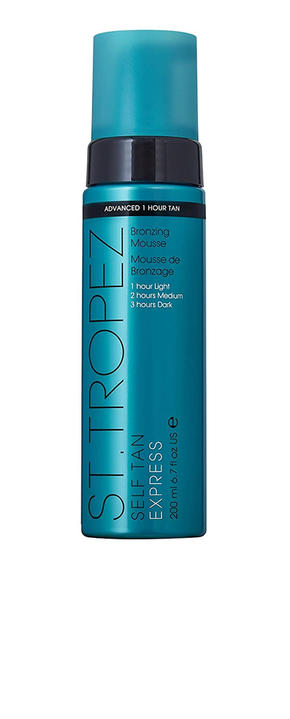 St. Tropez Self Tan Express Advanced Bronzing Mousse | Vegan Self Tanner for a Natural Glow | Lightweight & 100% Clean & Natural Self Tanning Active