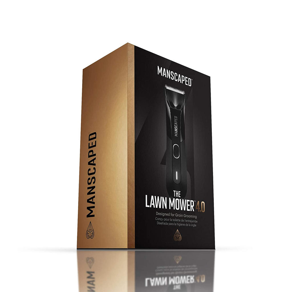 MANSCAPED™ Electric Groin Hair Trimmer, the Lawn Mower™ 4.0, Replaceable Skinsafe™ Ceramic Blade Heads, Waterproof Wet / Dry Clippers, Rechargeable, Wireless Charging, Ultimate Male Hygiene Razor