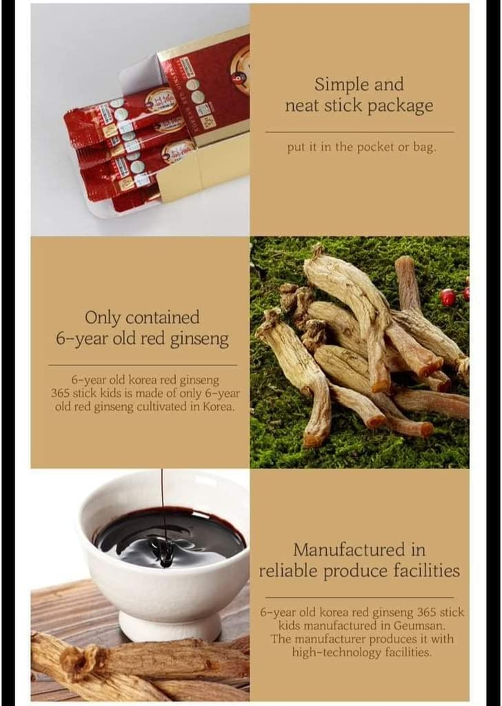 6 Years Red Ginseng 365 Stick New Holicare`s deal