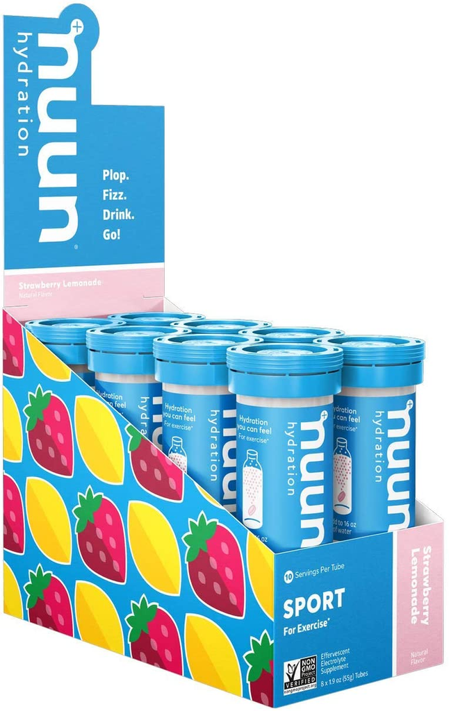Nuun Sport: Electrolyte Drink Tablets, Citrus Fruit, 4 Tubes (40 Servings)