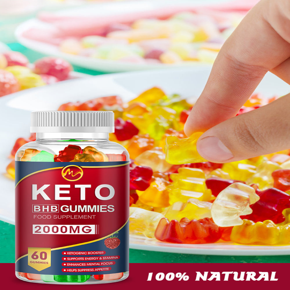 2000 Mg Keto Gummies Apple Cider Vinegar with MCT Oil, Weight Loss Supplement