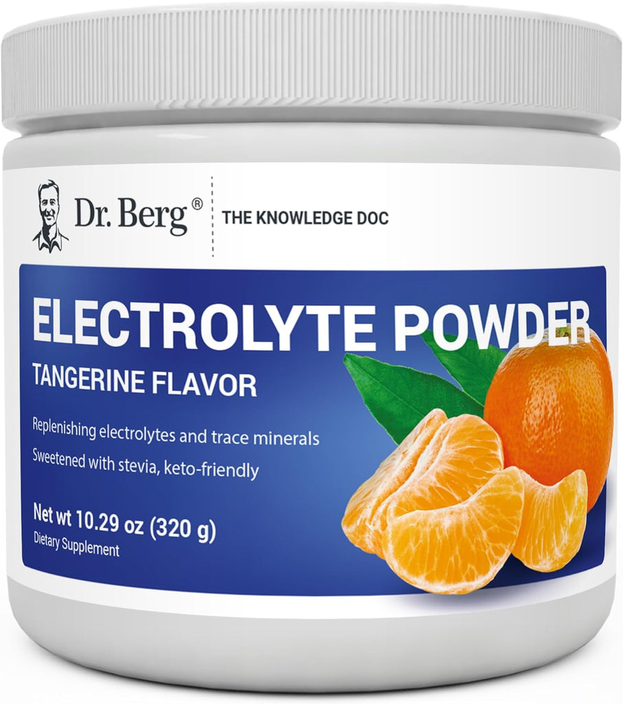 "Dr. Berg Hydration Keto Electrolyte Powder - Boosted with Potassium & Real Pink Himalayan Salt - Refreshing Raspberry Lemon Flavor - Ultimate Hydration Drink Mix - 100 Servings"