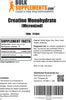 Creatine Monohydrate Powder - Creatine Powder - Creatine Supplements - Micronized Creatine - Creatine Nutritional Supplements (500 Grams - 1.1 Lbs)