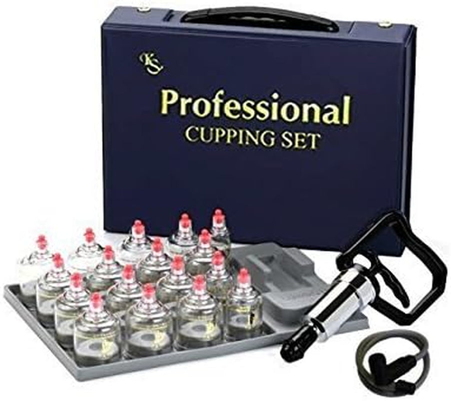 Professional Cupping Set *Made in Korea* (17 Cups) with Extension Tube($3.00 Value) KS Choi Corp"Made in Korea"