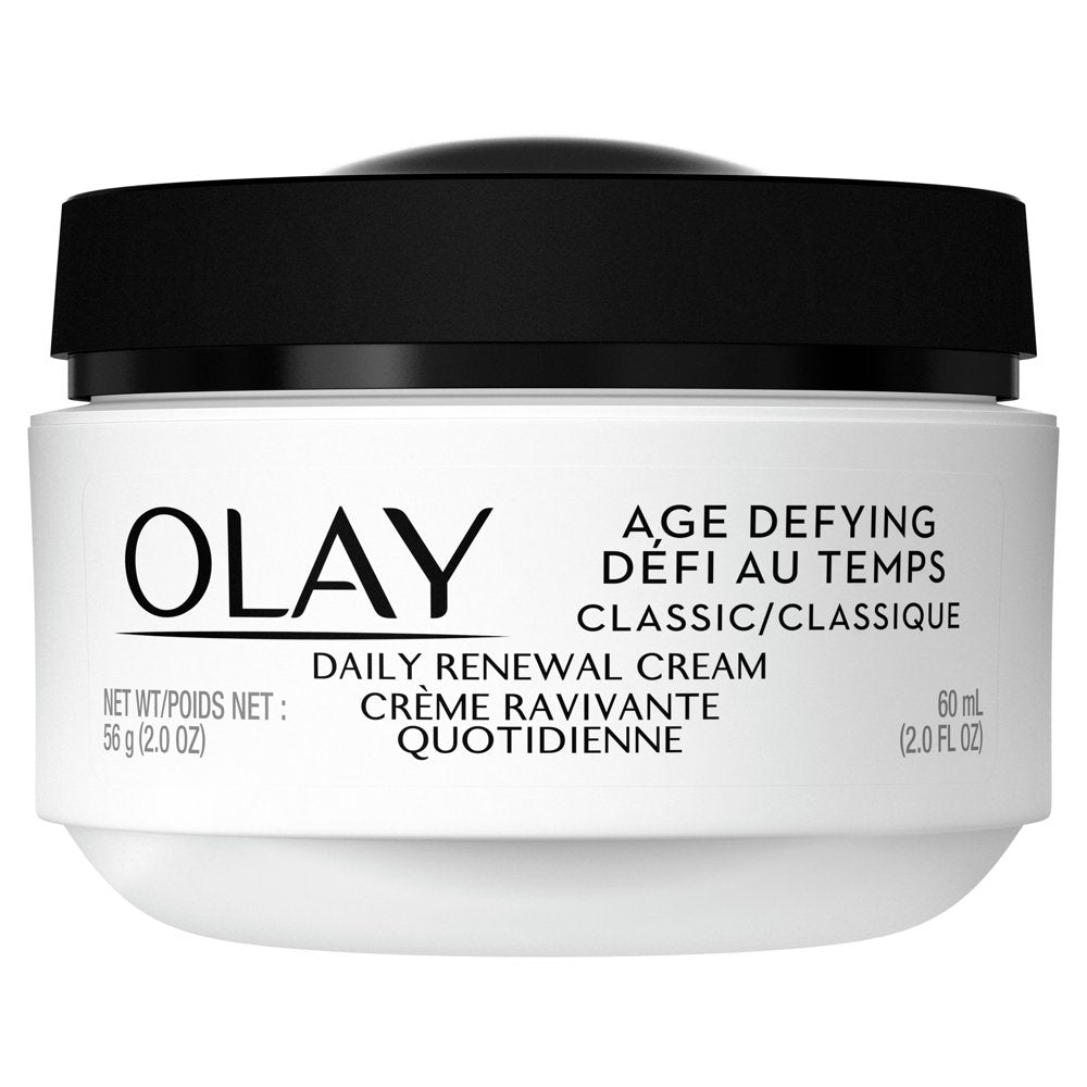 Olay Age Defying Classic Daily Renewal Cream, Face Moisturizer, 2.0 Fl Oz