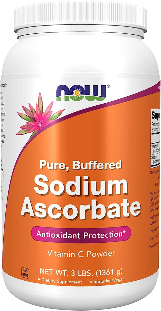 NOW Supplements, Sodium Ascorbate Powder, Buffered, Antioxidant Protection*, 8-Ounce
