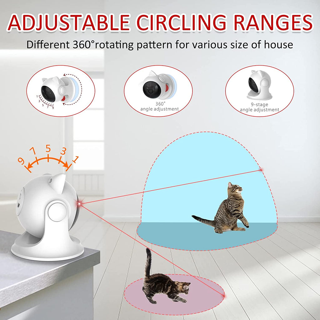 Saolife Automatic Cat Laser Toys, Interactive Laser Cat Toys for Indoor Cats/Kitty/Dogs, Cat Laser Toy Automatic