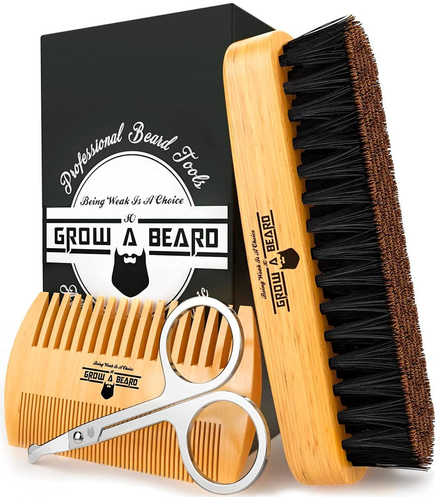 LIMITED TIME OFFER! vtamino Hair Oil + Beard Grooming Kit FREE - Natural Formula For Hair Growth & Repair (30 Days Supply)