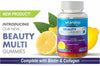 vtamino Beauty Multi-Gummies-Premium Hair, Skin & Nails Multivitamin with 2500mcg Biotin & 200mg Collagen-60 Gummies (30 Days Supply)