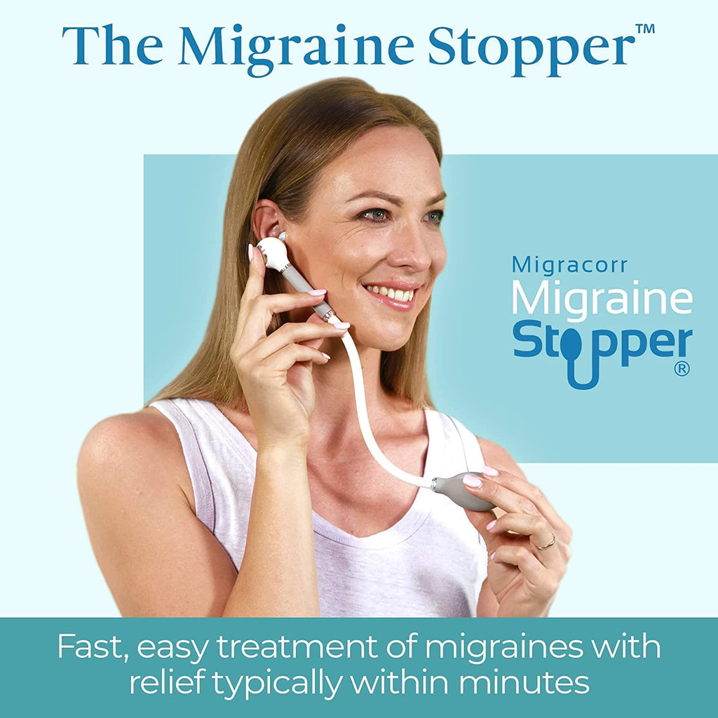 Migracorr Migraine Relief Device – Clinically Proven Migraine Relief Products – Relieve Migraine Pain in Minutes with Migraine Ear Pressure Relief – Tension Headache Relief Device 100% Natural Remedy