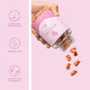 "Bloom Nutrition HSN Biotin Gummies - Hair, Skin, and Nails Powerhouse with Vitamin C, D, & Folic Acid | Vegan Friendly, Gluten Free, Non-Gmo | Delicious Blueberry Raspberry Flavor | 60 Gummy Bears"