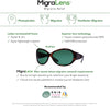 Purfect Migraine Relief Glasses | Outdoors and Digital Screens | Women | Green Lenses | Tortoiseshell Brown
