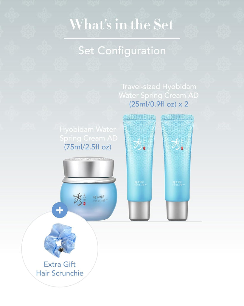 "Ultimate Hydration and Elasticity Boost: Sooryehan Water Spring Cream AD Amazon Set - Korean Moisturizer Skincare by LG Beauty. Fermented Ginseng, Hyaluronic Acid, Amino Acid | Perfect Christmas Gift!"