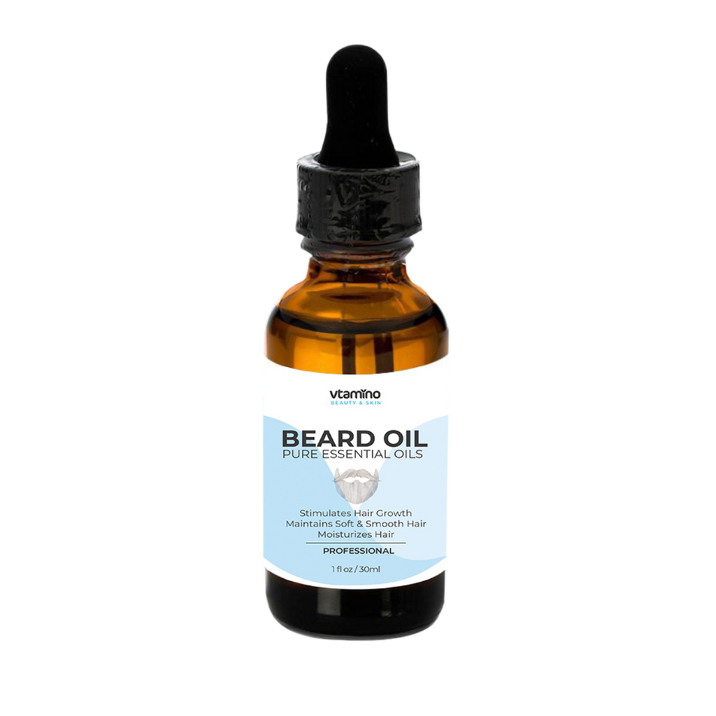 vtamino Beard Oil Professional Scent (1oz/30ml)-For Premium Beardsmen-Clinical Formulation (30 Days Supply)