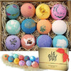 "Ultimate Bath Bliss: 12 Luxurious Handmade Bath Bombs, Shea & Coco Butter Moisturize, Perfect for a Relaxing Spa-like Experience. Ideal Birthday or Mother's Day Gift for Her/Him, Wife, Girlfriend"