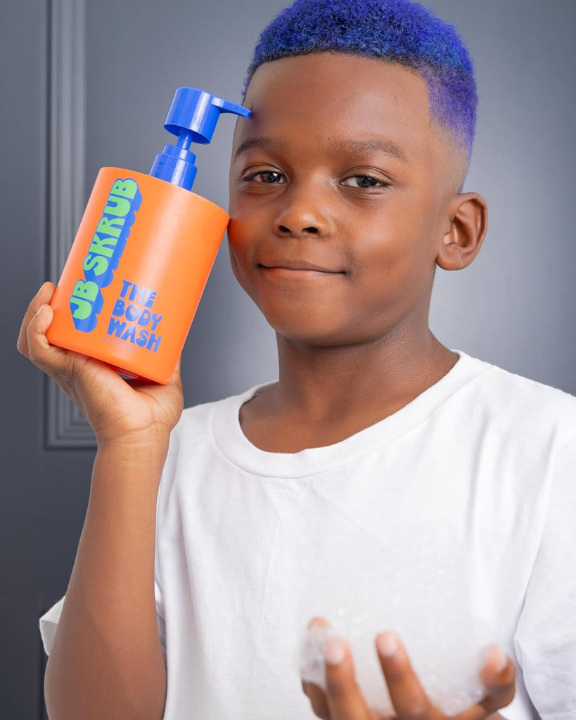 JB SKRUB the Body Wash - Gentle, Hydrating, Leaves Your Skin Feeling Fresh and Fine - Specially Formulated for Tween and Teen Boys. 14 Oz.
