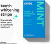 "Zimba Spearmint Fresh Teeth Whitening Strips - Vegan & Enamel Safe! Quick Results for Coffee, Wine, Tobacco, and More! 14-Day Treatment - Experience the Refreshing Power of Spearmint!"