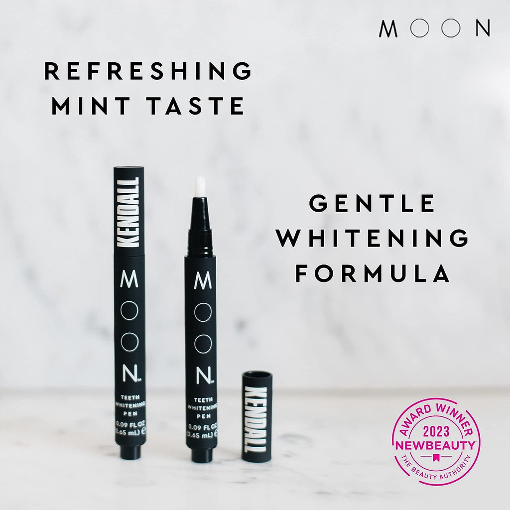 MOON Teeth Whitening Pen - Elixir III by Kendall Jenner – Brush Every Tooth White - On-The-Go Whitener for a Brighter Smile - 30+ Uses - Vegan - Vanilla Mint