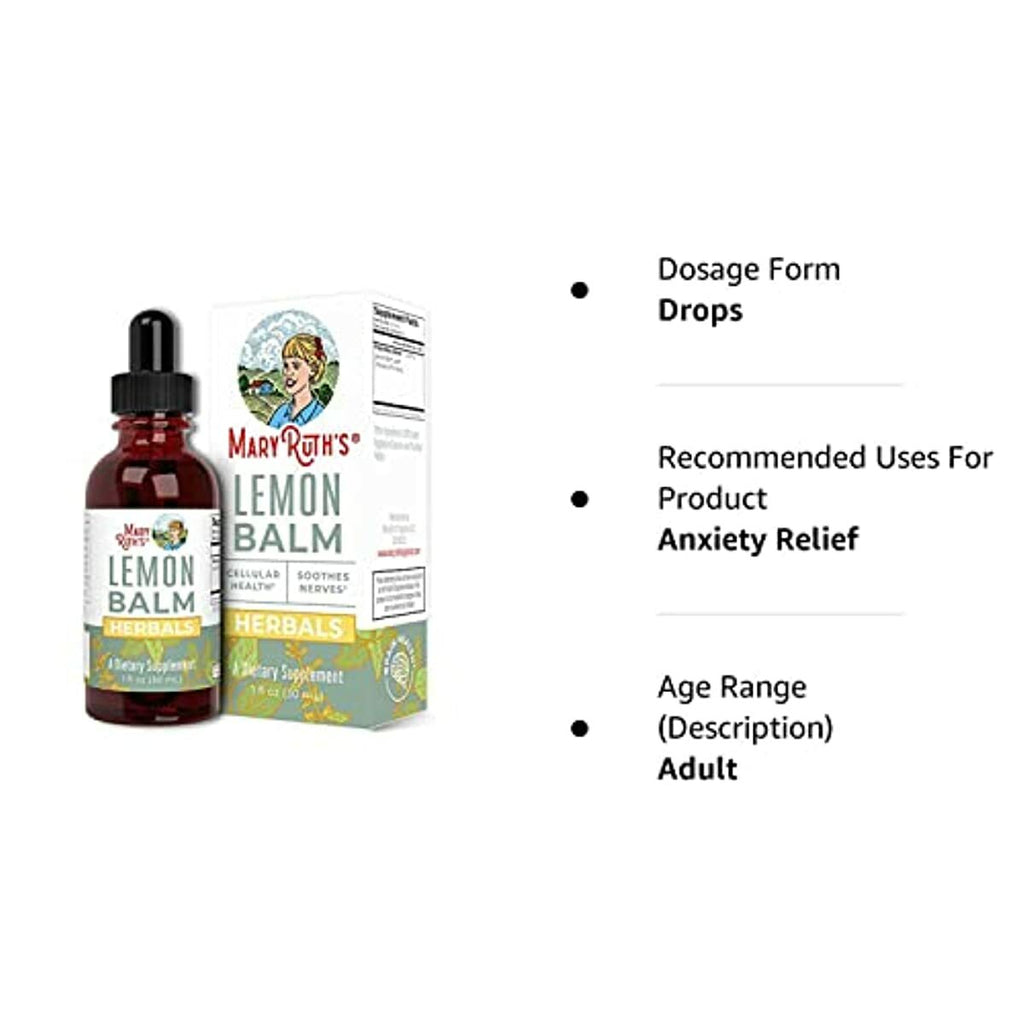 Lemon Medicine Drops by Maryruth's, Natural Concentrate for Resistant and Mental Help, Vegetarian, Non-GMO, 1 Fl Oz