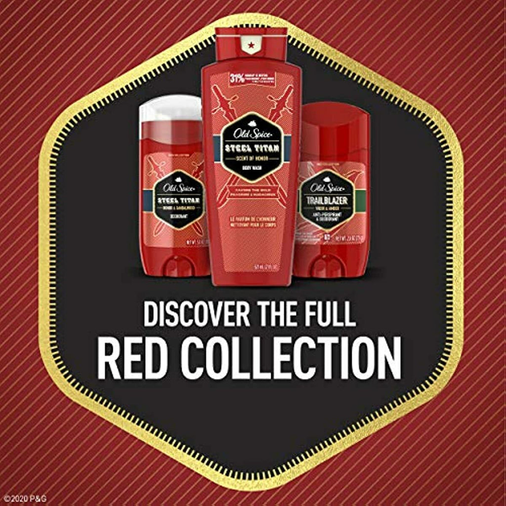 Old Spice Deodorant for Men, Pure Sport Scent, Red Zone Collection, 3 Oz (Pack of 3) (Packaging may vary)