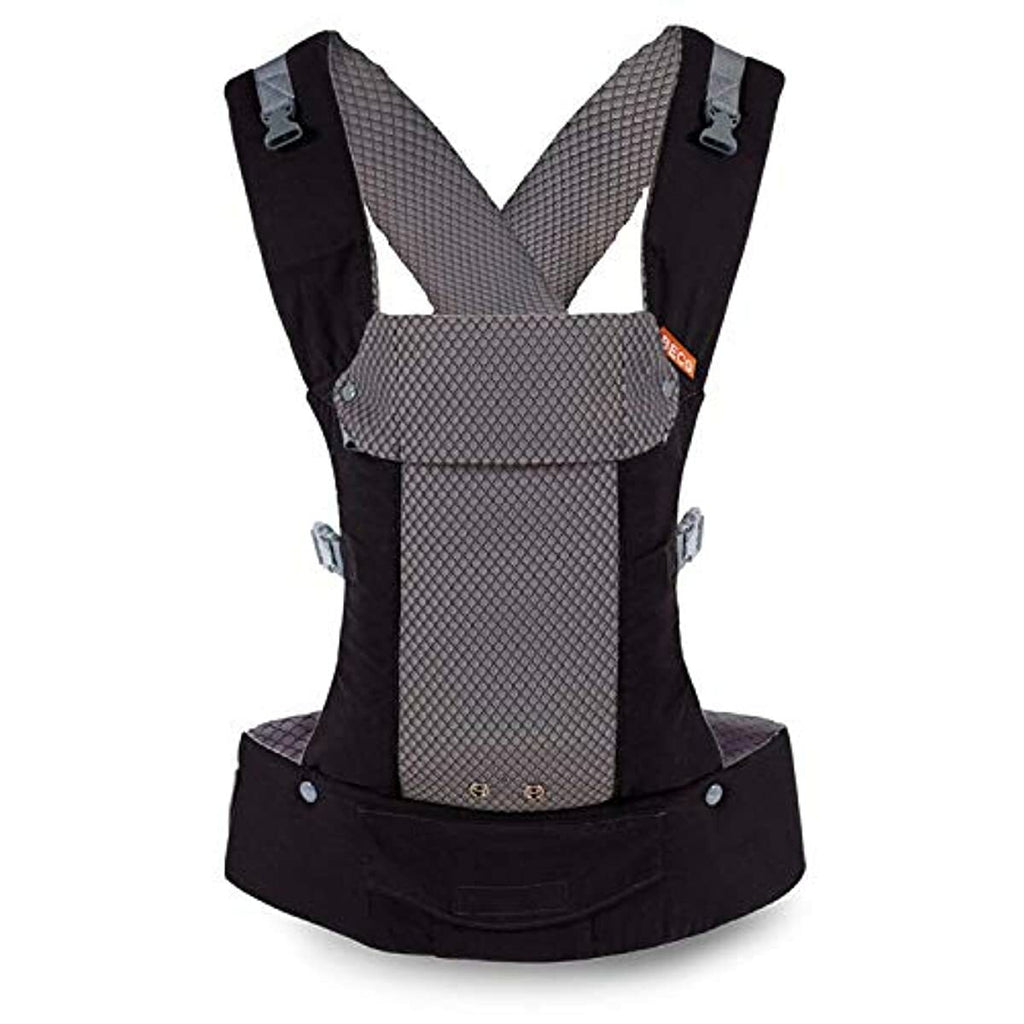 Beco Gemini Baby Carrier - Organic Metro Black, Sleek and Simple 4-in-1 All Position Backpack Style Sling for Holding Babies, Infants and Child from 7-35 lbs Certified Ergonomic