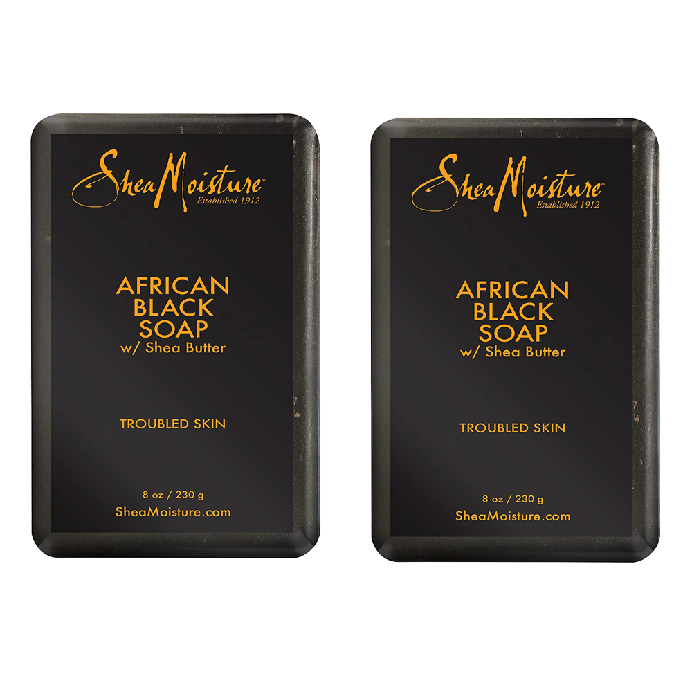 SheaMoisture African Black Bar Soap 8oz/237ml (Pack of 2)